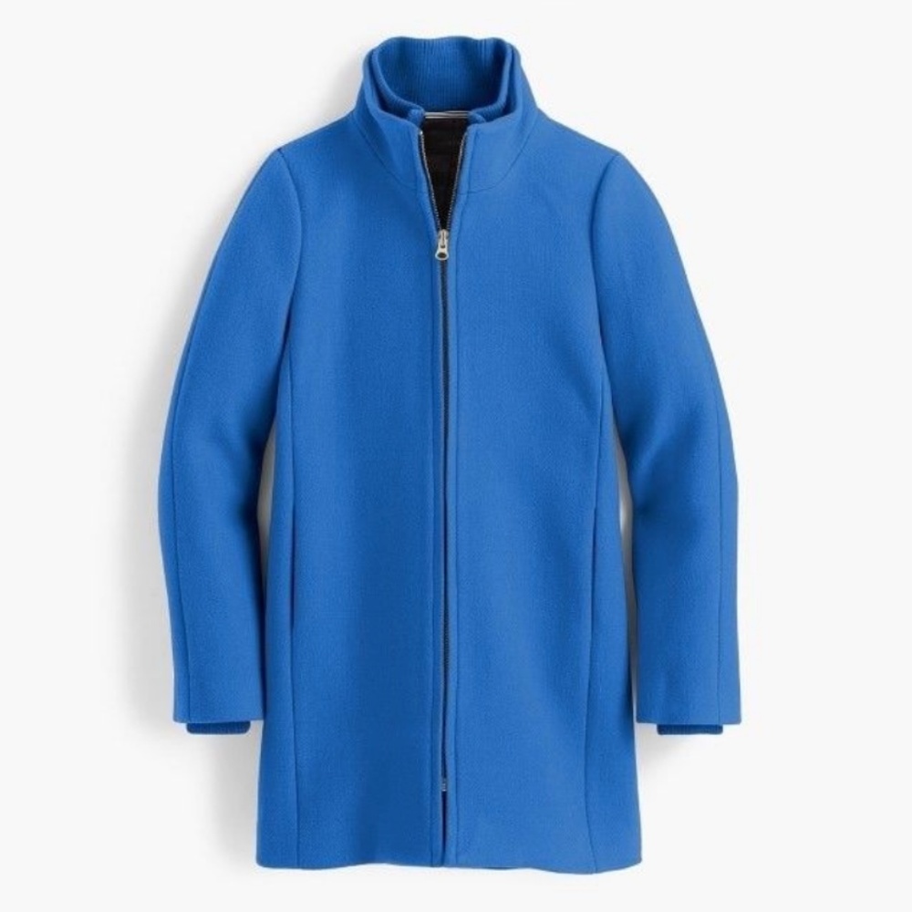 NWT J Crew Lodge Coat Italian Stadium-Cloth Wool